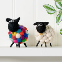 MODWOOL Felt Ball 3.5h" Sheep Decor