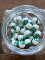 Pattern Round Silicone Beads