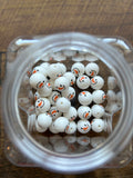 Pattern Round Silicone Beads