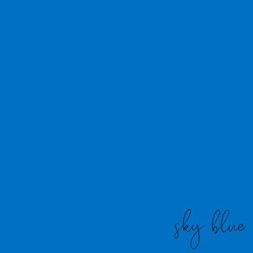 Sky Blue 12" HTV