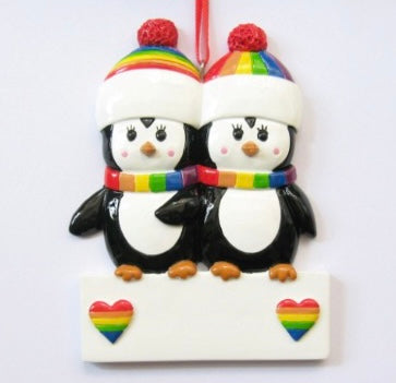 Pride Penguins Ornament