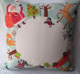 Christmas Polyester Zippered Pocket Pillow Covers