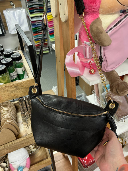 Faux Leather Fanny Pack/ Purse
