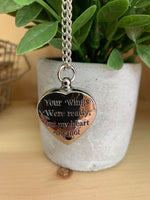 Metal Blank Heart URN Sublimation Necklace